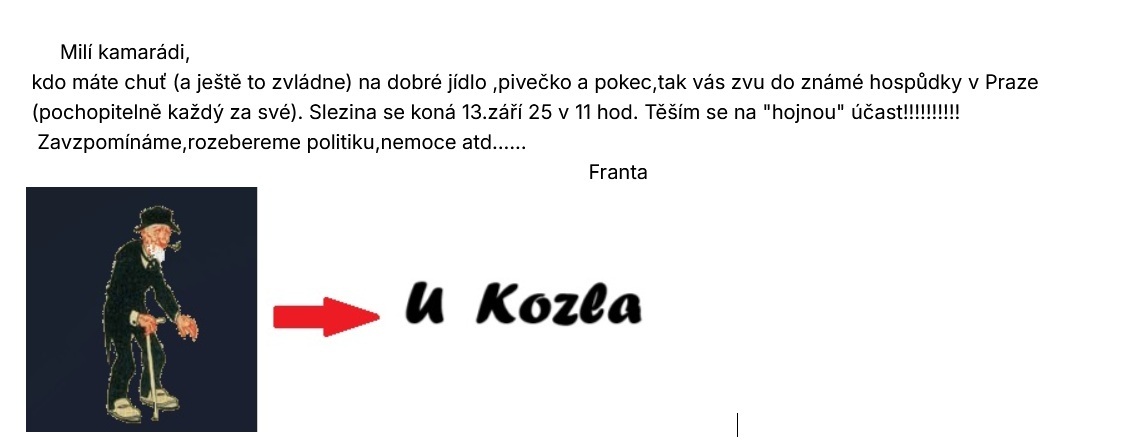 pozvánka